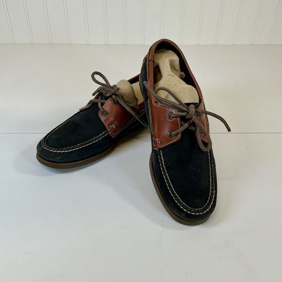 SEBAGO Portland Men's Navy/ Leather  Docksides Casual Boat Shoes Loafers Sz 8.5? - Picture 10 of 10
